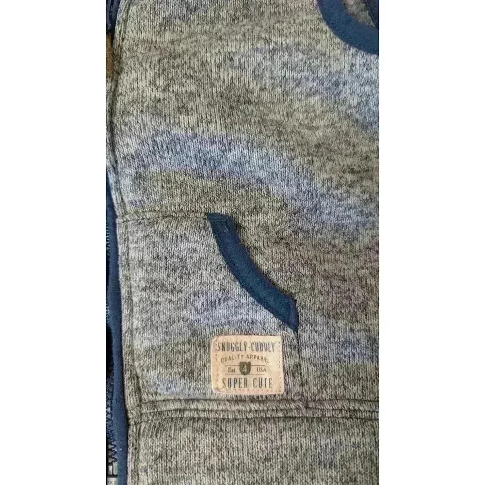 Carter's Boys Size 18 Months 3 Piece Bundle (2) Cozy Vests and L/S Snapsuit